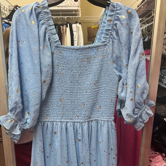 Ivy City Co Blue Starry Dress - Picture 4 of 4